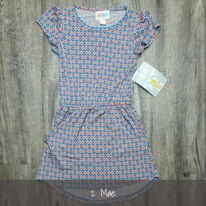 LuLaRoe Girls Mae Dress 2 NWT